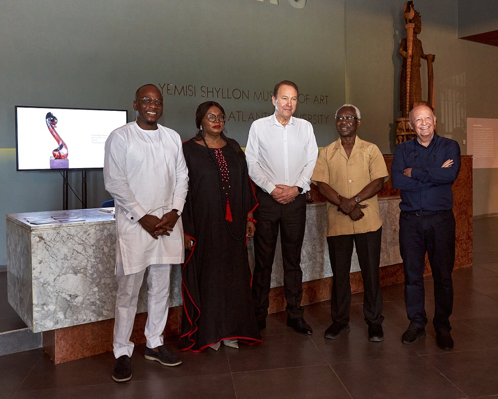 Yemisi Shyllon Museum of Art Presents Second Edition of Collecting Now Exhibition L-R Mr Adeniyi Adenubi, Mrs. Eyamba Dafinone, Mr. Stanley Evans, Mr. Adedotun Sulaiman, Dr. Jess Castellote